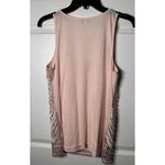 EXPRESS  Pink‎ Metallic Thread Lace Tank Top Women's Size S Petite Photo 7
