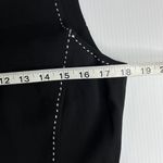 Lauren Ralph Lauren Black Knee Length Pencil Dress White Stitching Zip Back Sz 8 Photo 6