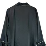 Natori Black Satin Nightshirt Pajama Dress Button Down Nightgown Sleep Shirt L Size L Photo 5