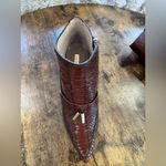 Louise et Cie  Burgundy Snakeskin Heeled Boots woman’s sz 9/40 Photo 6