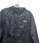 The North Face HyVent Rain Jacket Black Womens Size XL Hooded Zip Up Photo 2