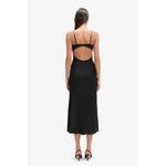 Bardot  Sabina Midi Dress in Black 12 Womens Satin Cocktail Party Photo 10