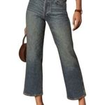 Boyish Jeans Mikey Blue Medium Wash ButtonFly High Rise Wide Leg Organic Size 32 Photo 2