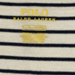 Ralph Lauren Polo  Womens Size L White/Black V Neck Shirt Cotton LOGO Pony Photo 2