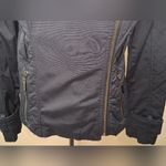 White House | Black Market NWOT   Asymmetrical Jacket Full Zip Up Black SZ Photo 7