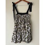 En Saison Black and White Ditsy Floral Dress Size Medium Photo 6