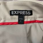 EXPRESS women 4 beige fully lined mini pencil skirt w/front side slit Photo 4