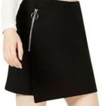Bar III  Asymmetrical Mini Skirt Deep Black Size L Photo 0