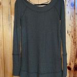 We The Free Olive Green Waffle Knit Longsleeve Tee Photo 0