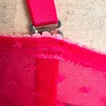 Aerie  Floral Embroidered Red Bra Photo 7