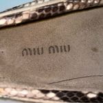 Miu Miu Prada Size 5 Python Flats Snakeskin Slip On Moccasin Pointed Toe Loafers Photo 5