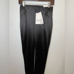 ZARA New  High waisted black leggings with front slit ankle Size Small Photo 5