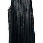 Betsey Johnson  Sparkly Grecian Formal Tunic Mini Dress in Silver/Black Size 4 Photo 2
