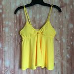 Beachsissi  Yellow Adjustable Strap Flowy Tankini Top Photo 1