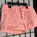 Delia's Delia’s Olivia Denim Rolled Shorts Coral Pink X-Small 0 Photo 0