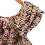 Liberty of London x Target Women’s Small Floral Ruffle Top Country Garden Party White Photo 1