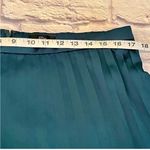J.Crew  J Green Pleated Skirt holiday satin silky maxi 14 Photo 4