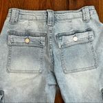 KanCan Straight Leg Cargo Pants Light Wash Blue Size undefined Photo 8