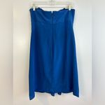 BCBGMAXAZRIA NNWT Ink Blue Strapless Silk Mini Dress with Ruffles/Bow Size 12 Photo 8
