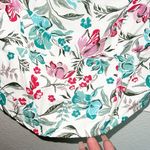 Midnight sky  juniors floral crop tank top smocked back and adjustable straps Photo 2