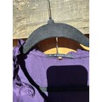 Elie Tahari WOMEN'S  PURPLE SILK RUFFLE‎ BLOUSE TOP XS Light Spring Summer Fairy Photo 7