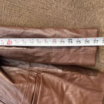 Abercrombie & Fitch  Brown Vegan Leather Blazer Jacket Women’s Sz M Photo 12