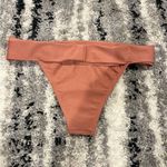 Height Cheeky High Leg Bikini Bottoms Size Large Dusty Rose Pink Photo 4