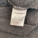 Monrow Charcoal Side Ruched Midi Dress Photo 7