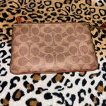 Coach Signature Brown and Tan Pouch Photo 1