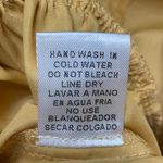 Momni NWT Pansy Pleated Ruffle Crop Blouse Mustard Yellow Size Large Photo 7