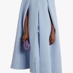 Uoozee | Powder Blue Crew Neck Cape/Long Coat | Size Medium | NEW WITH TAGS Photo 0