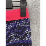 Nike  Pro Women's Leggings Purple Abstract Neon Pink size Medium Full Length Photo 4