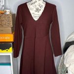 Ann Taylor  SIZE 10 Wool Blend Front Seam Long Sleeve A-Line Back Zip Dress Photo 11