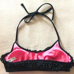 PINK - Victoria's Secret Black fringe gold studded bikini top Photo 2