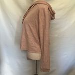 Billabong Crop Hoodie Women Top Sz Small Blush Pink Fleecy Drawstring Athleisure Photo 4