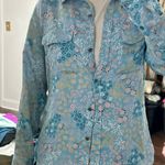 Equipment satin long sleeve button down floral blouse Photo 4