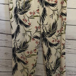 Ann Taylor  petites floral orchid leaf pants‎ Photo 0