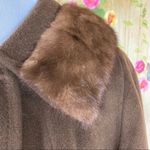 VINTAGE Brown Cashmere and Mink Fur Coat Size undefined Photo 7