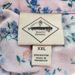 st. john's bay  Light Pink Floral Blouse Size XXL NWOT Plus Size Peasant Top Photo 7