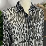 Michael Kors Michael  • studded collar leopard button down shirt Photo 4