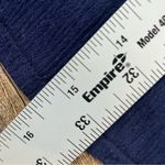 Solitaire  Midi Dress Women L Blue 3/4 Sleeve Crochet Lined Boho Rayon Keyhole Photo 7