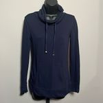 Lilly Pulitzer Hillary Pullover Cowl Neck Navy Blue XS Photo 1