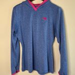 The North Face Reactor Hoodie in Heather Blue & Hot Pink Size Medium Photo 1