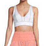 Free People Movement You're A Peach Workout Sports Bra in White Silver NWT Photo 0
