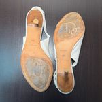 Christian Dior Dior Women's White Leather Slingback Heels Photo 4