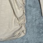 Boston Proper Shirt Womens Small Cream Jersey Knit Hoodie Casual Athleisure Photo 4