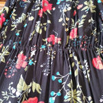 EXPRESS NWOT  Classic Floral Flowy Tie Kimino Style Blouse Medium Photo 2