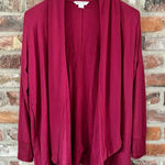 Athleta  Burgundy Pranayama Wrap Cardigan Sweater Sweatshirt, S Photo 0