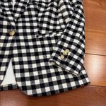 J.Crew NWT Wool Blend Black and White Plaid Gingham Checker Blazer Size 2 Photo 2