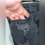 Hollister  Y2K Mall Goth Grunge Whimsigoth Black Denim Frayed Mini SkaterSkirt 00 Photo 8